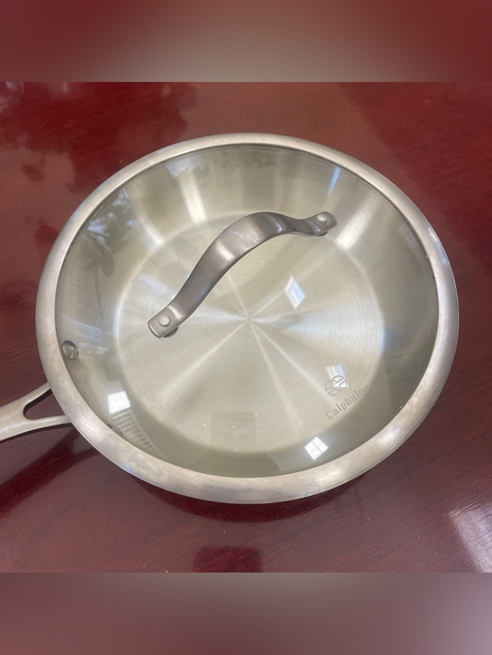 Calphalon 1390 10" 25CM Stainless Steel Fry Pan with lid